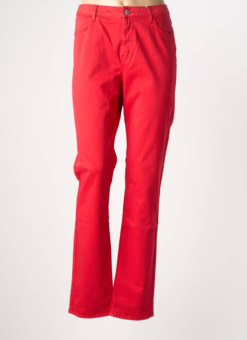 Blugi cu croială dreaptă roșu KANOPE femeie