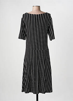 Rochie midi mâneci scurte mâneci scurte negru GEISHA femeie