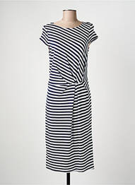 Rochie midi mâneci scurte mâneci scurte albastru HAJO femme