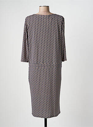 Rochie midi mâneci 3/4 mâneci 3/4 albastru GEVANA femeie