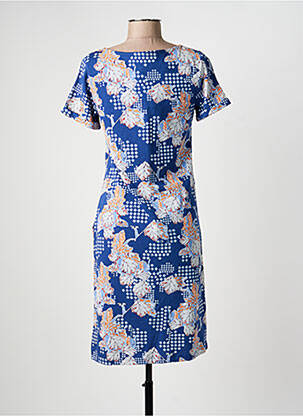 Rochie midi imprimeu fantezie mâneci scurte albastru WHITE STUFF femeie