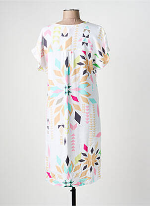 Rochie midi croială fluidă mâneci lungi alb WHITE STUFF femeie