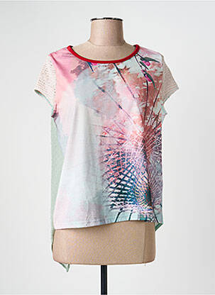 Top elasticitate mâneci scurte albastru SMASH WEAR femeie