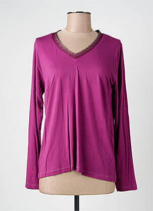 Tricou mâneci lungi mâneci lungi violet KANOPE femeie