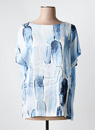 Tricou imprimeu fantezie mâneci scurte albastru GERRY WEBER femeie