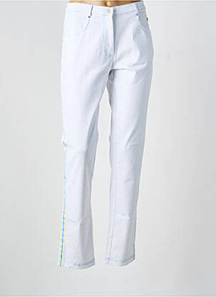 Blugi cu croială slim albastru JOY OF LIFE femeie