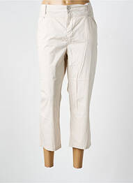 Pantalon 7/8 țesătură poplin mărime normală bej STREET ONE femme