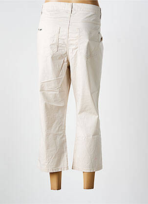 Pantalon 7/8 țesătură poplin mărime normală bej STREET ONE femme