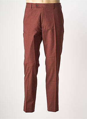 Pantalon slim țesătură melanj mărime normală maro CLUB OF GENTS bărbat