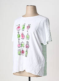 Tricou imprimeu fantezie mâneci scurte verde GERRY WEBER femme