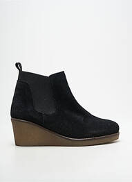 Botine/ghete nubuc toc de 4 la 6 cm negru COTEMER femme