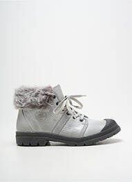 Botine/ghete toc mic toc plat până la 3 cm gri PATAUGAS femme