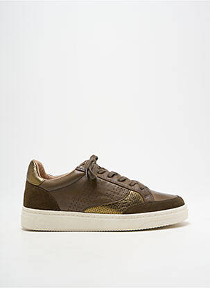 Adidași țesătură satinată toc plat până la 3 cm verde PATAUGAS femeie