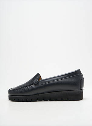 Mocasini țesătură satinată toc plat până la 3 cm negru MASTRO DOMENICO femeie
