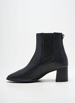Botine/ghete țesătură satinată toc de 4 la 6 cm negru MICHELE LOPRIORE femeie