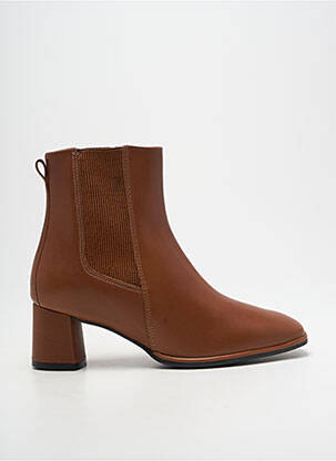 Botine/ghete material neted toc de 4 la 6 cm maro MICHELE LOPRIORE femeie