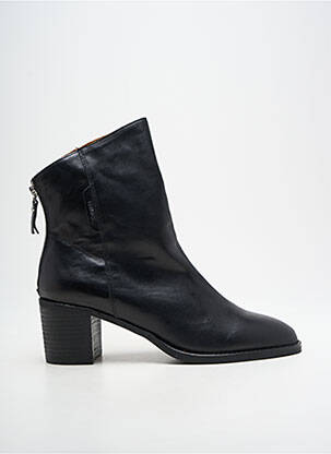 Botine/ghete material neted toc de 4 la 6 cm negru EMILIE KARSTON femeie