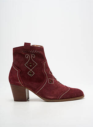 Botine/ghete vârf ascuțit toc de 4 la 6 cm violet EMILIE KARSTON femeie