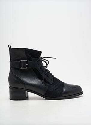 Botine/ghete material neted toc de 4 la 6 cm negru EMILIE KARSTON femeie