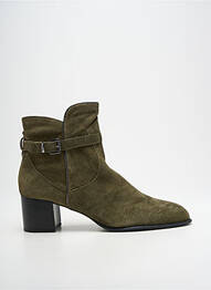 Botine/ghete vârf ascuțit toc de 4 la 6 cm verde EMILIE KARSTON femme