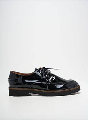 Derby-uri material neted toc plat până la 3 cm negru EMILIE KARSTON femeie