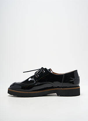 Derby-uri material neted toc plat până la 3 cm negru EMILIE KARSTON femeie
