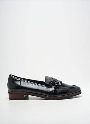Mocasini material neted toc plat până la 3 cm negru EMILIE KARSTON femeie