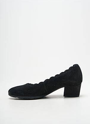Pantofi cu toc țesătură satinată toc de 4 la 6 cm negru GABOR femme
