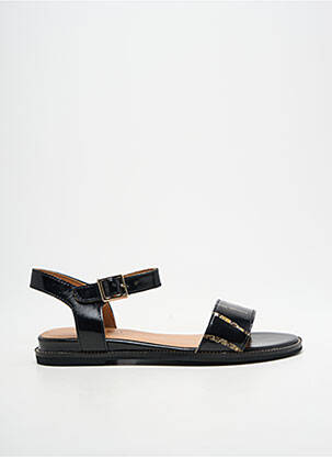 Sandale/pantofi decupați chiquet toc plat până la 3 cm negru EMILIE KARSTON femeie