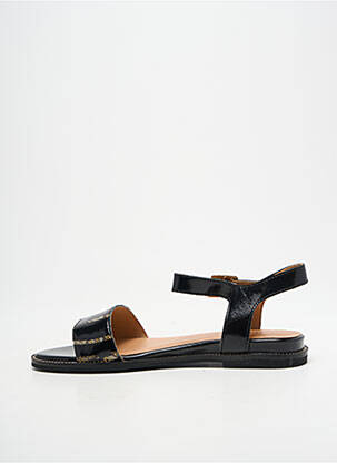 Sandale/pantofi decupați chiquet toc plat până la 3 cm negru EMILIE KARSTON femeie