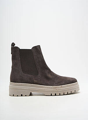 Botine/ghete nubuc toc de 4 la 6 cm gri GABOR femeie