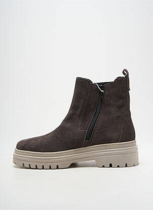 Botine/ghete nubuc toc de 4 la 6 cm gri GABOR femeie