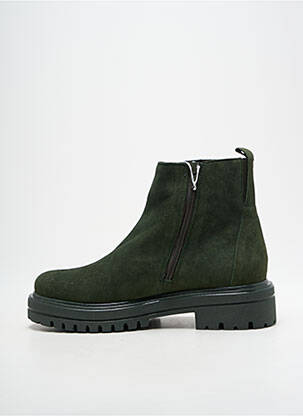 Botine/ghete nubuc toc de 4 la 6 cm verde GABOR femeie