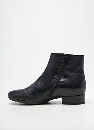 Botine/ghete țesătură satinată toc plat până la 3 cm negru GABOR femeie