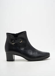Botine/ghete țesătură satinată toc de 4 la 6 cm negru GABOR femme