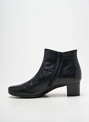 Botine/ghete țesătură satinată toc de 4 la 6 cm negru GABOR femeie