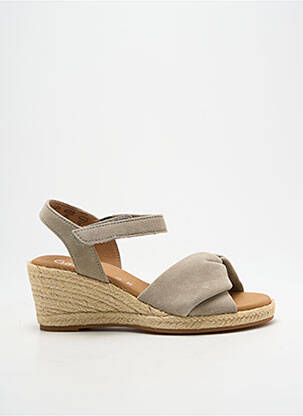 Espadrile nubuc toc de 4 la 6 cm gri GABOR femeie