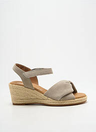 Espadrile nubuc toc de 4 la 6 cm gri GABOR femme