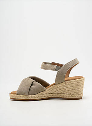 Espadrile nubuc toc de 4 la 6 cm gri GABOR femeie