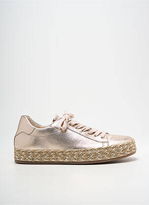 Adidași material neted toc plat până la 3 cm auriu GABOR femeie