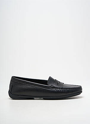 Mocasini țesătură satinată toc plat până la 3 cm negru MASTRO DOMENICO femeie