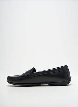 Mocasini țesătură satinată toc plat până la 3 cm negru MASTRO DOMENICO femeie