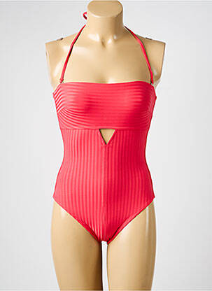 Costum de baie dintr-o singură piesă bretele elastice detașabile top bentiță roșu IODUS femeie
