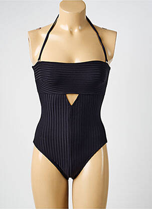 Costum de baie dintr-o singură piesă bretele elastice detașabile top bentiță negru IODUS femeie