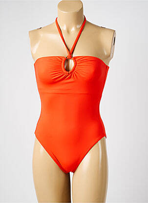 Costum de baie dintr-o singură piesă top bentiță top bentiță portocalie IODUS femeie