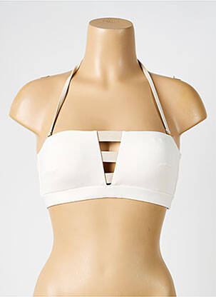 Sutien de costum de baie elasticitate top bentiță bej IODUS femeie
