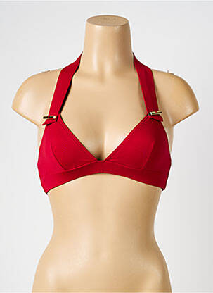 Sutien de costum de baie elasticitate top triunghiuri roșu IODUS femeie