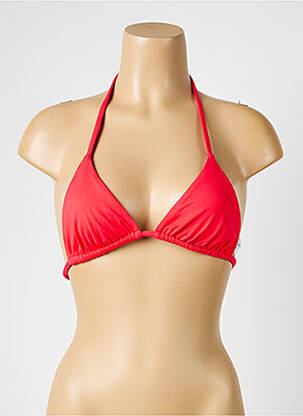 Sutien de costum de baie elasticitate top triunghiuri roșu IODUS femeie