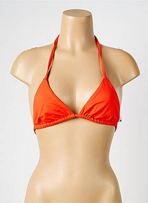 Sutien de costum de baie elasticitate top triunghiuri portocaliu IODUS femeie