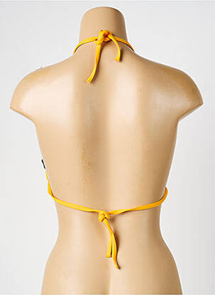 Sutien de costum de baie elasticitate top triunghiuri galben IODUS femeie
